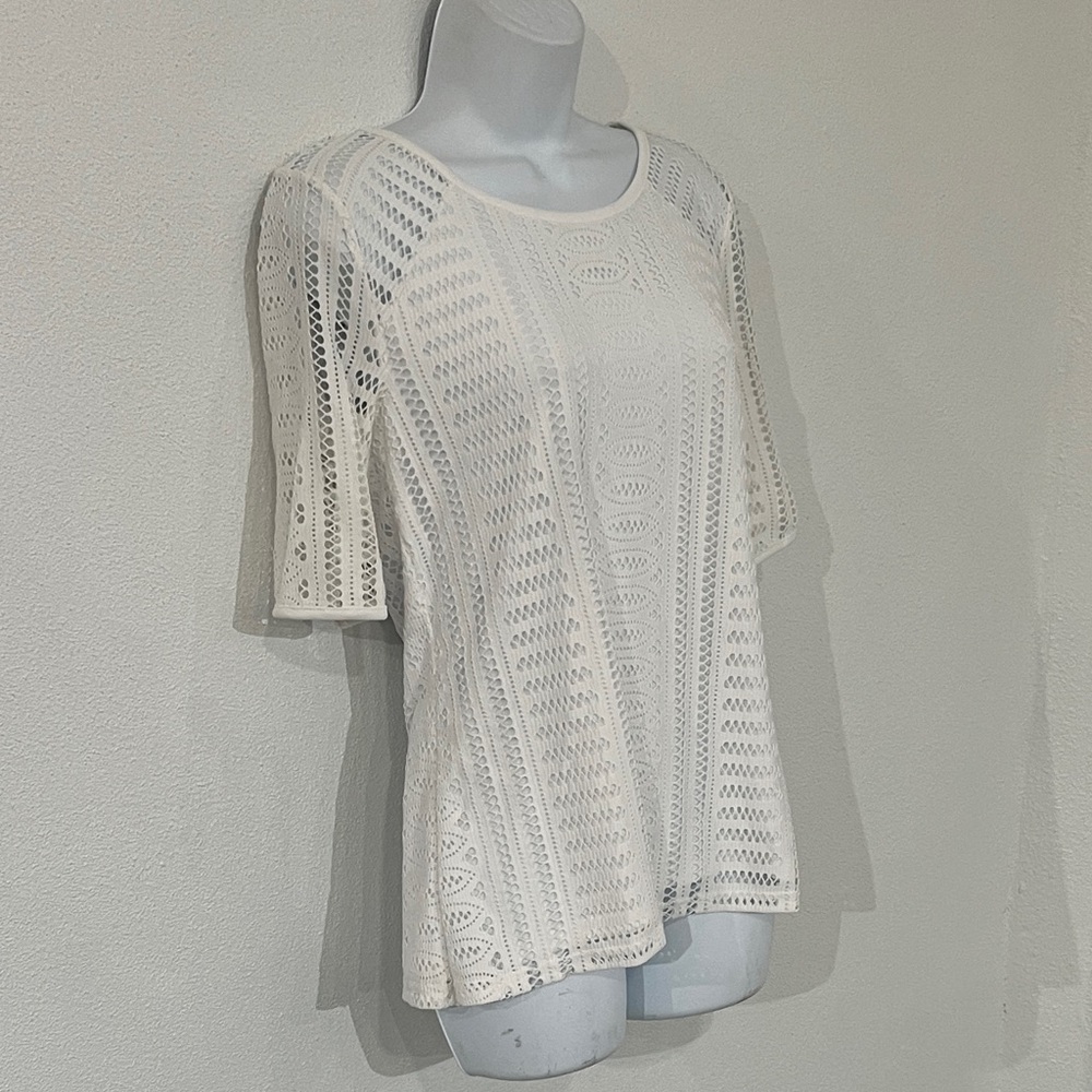 Dana Buchman Lace Top Size S - Picture 2 of 6